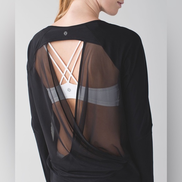 ◾️Lululemon If You’re Lucky Long Sleeve Tee Black - Picture 6 of 10